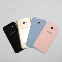 ราคา สําหรับ Samsung Galaxy A3 A5 A7 2017 A320 A520 A720 ฝาหลังแบตเตอรี่กระจกด้านหลังประตูกรณีเลนส์กล้อง (55507146136)