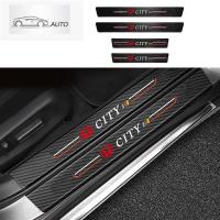 ราคา สำหรับ Honda City 4 ชิ้น กันรอยประตูรถยนต์ คาร์บอนไฟเบอร์ สติ๊กเกอร์กันรอย แผ่นกันรอยประตูรถยน สติกเกอร์ติดรถ ติดขอบประต (50309921783)