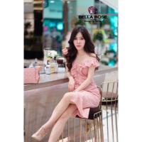ราคา เดรสระบายชมพู ป้าย Factory ไซส์ L (5657751127)