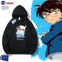 ราคา นักสืบโคนันเสื้อคลุมด้วยผ้าผู้ชายผู้หญิงผ้าฝ้ายลําลองแขนยาวญี่ปุ่นอะนิเมะพิมพ์เสื้อสวมหัวผู้ชายด้านบน (43552436863)