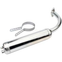 ราคา Muffler Exhaust Pipe Chrome With Fxing Clamp Hoop For 2-Stroke 49cc 60cc 66cc 80cc Engine Motor Mot (56103826513)