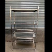 ราคา ชั้นสแตนเลส 304 วางของ คว่ำจาน รุ่นแผ่นเรียบ ขนาด 40x80x142 cm (1895137132)