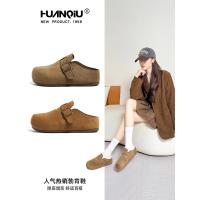 ราคา 2026 สไตล์ใหม่ Universal Retro หนาSoled Birkenstock รองเท้าผู้หญิง 2026 ฤดูใบไม้ผลิ One-Pedal เพิ่มความสูง Birkenstock รองเท้าครึ่งรองเท้าแตะ Toe-Covered รองเท้า20260525 (48611120314)