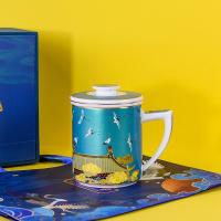 ราคา Bone China ชาท่อระบายน้ําถ้วยชาแยกน้ํา Conference เซรามิคถ้วยน้ําของขวัญโฆษณาของที่ระลึก Creative Bone China แก้ว (56211355634)