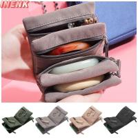 ราคา INENK กระเป๋าเก็บเครื่องประดับ อินเน็ก กระเป๋าเก็บกํามะหยี่แบบพับได้ซิปแบบพกพาหลายช่องกระเป๋าคลัทช์ต่างหู (54660284236)