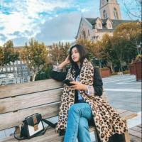 ราคา KOKLO.CO ผ้าคลุมไหล่ ผ้าพันคอไหมพรมวูล ลายเสือ (2230001489)
