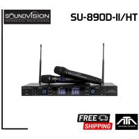 ราคา ชุดไมค์ลอย ดิจิตอล มือถือคู่ SOUNDVISION SU-890D-II/HT ย่าน UHF คลื่นความถี่ 694.5–702.7 MHz Digital Wireless Microphone (17638028772)
