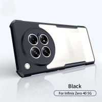 ราคา infinix zero 40 5Gตรงรุ่น(พร้อมส่งในไทย)เคสกันกระแทกขอบสีหลังใสInfinix Zero40/Infinix Zero 40 5G (29422792040)