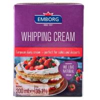 ราคา [สินค้าส่งด่วน] เอ็มบอร์ก วิปปิ้งครีม 200 มล. EMBORG WHIPPING CREAM 200 ML (52862068530)