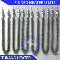 ราคา Finned Heater Type U Ø 11 mm x 300 mm x 220 Volt x 1500 Watt x M18 x วัสดุคุณภาพ x คุณภาพดี (42130876835)