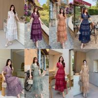 ราคา เดรสขนมชั้นผ้าลูกไม้smlxl2xl3xl4xl (52155906057)