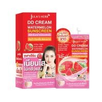 ราคา ยกกล่อง 6ซอง ดีดีแตงโม จุฬาเฮิร์บ ดีดีครีมกันแดดแตงโม DD Cream Watermelon SPF50 PA+++ (47209192470)