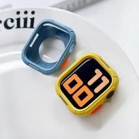 ราคา เคสกันกระแทก TPU สไตล์ชุดเกราะพร้อมตัวอักษรสลักเลเซอร์สำหรับ Apple Watch 46mm 49mm 45mm 44mm 42mm 41mm 40mm Series 4-11 SE Ultra – เคสเฉพาะตัวกันกระแทก (53510304253)