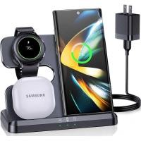 ราคา ❤ Wireless สำหรับ Samsung Charging Station & Android หลายอุปกรณ์3 In 1 Fast Charger Stand สำหรั (26388135767)