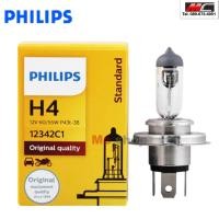 ราคา หลอดไฟหน้า H4 Philips ฟิลลิป ฟิลิปส์ H4 12 Volt 60/55 W P43t-38 12342C1 Standard Philips ฟิลิปส์ (12213694390)