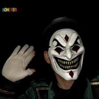 ราคา <Honeyba> ใหม่Joker Full Face MaskตลกBig Goldฟันยิ้มFace Mask Cool Boyหมวกฮาโลวีนคอสเพลย์Props Nice (54910312396)