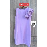 ราคา เดรสสีชมพูพาสเทล หวานละมุน ใส่แล้วดูแพง เดรสออกงานมือสอง (46009614621)