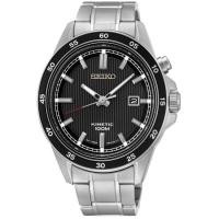 ราคา Seiko Kinetic นาฬิกาข้อมือผู้ชาย สีเงิน สายสแตนเลสรุ่นSKA641P1 (340012446)