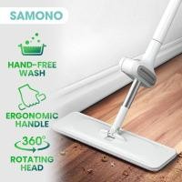ราคา SAMONO Ultra Mop Floor Mop Stick Hand Free Wash Ergonomic Handle ไม้ถูพื้นที่ใช้งานได้จริง SCM002 / BCT701 (11296199072)