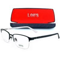 ราคา Lee's แว่นตา รุ่น LS 50579 C-20 สีดำขาขาว กรอบแว่นตา ขาสปริง กรอบแว่นตา Eyewear Top Glasses (1569639157)