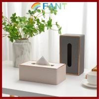 ราคา CODFANT 1 ชิ้นกล่องกระดาษทิชชู, หนัง PU ความจุขนาดใหญ่ผู้ถือกล่องกระดาษทิชชู, ใช้งานง่าย Flocked ผ้าสี่เหลี่ยม Kleenex กล่องครอบคลุมห้องน้ํา (42130924475)