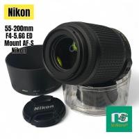 ราคา Nikon DX Zoom-Nikkor 55-200mm F4-5.6G ED + Hood #กันสั่น Mount AF-S Nikon (27016795326)