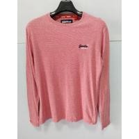 ราคา เสื้อแขนยาว superdry สีชมพู มือสอง size m อก 38 นิ้ว (20991524971)