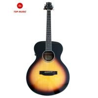 ราคา กีต้าร์โปร่งไฟฟ้า Cravis ทรง OM Top Solid Spruce กีต้าร์ขนาด 39 นิ้ว Cravis Acoustic Guitar (41857293362)