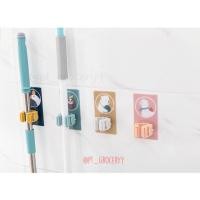 ราคา ที่แขวนไม้ถูพื้น ที่แขวนไม้กวาด ที่เก็บร่ม ที่เก็บไม้ถูพื้น ไม่ต้องเจาะผนังค่า (7436020567)