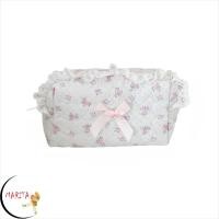 ราคา MARITA กระเป๋าแต่งหน้า, ที่เก็บเครื่องสําอางแบบพกพามัลติฟังก์ชั่น, แฟชั่นโบว์น่ารักสีชมพูลูกไม้ซิปกระเป๋าสตางค์กระเป๋าเดินทาง (46111092172)
