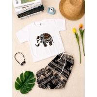 ราคา เสื้อสกรีนลายช้างฮิตสำหรับเด็กเด็ก (26753118994)