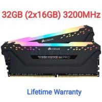 ราคา CORSAIR RAM DDR4(3200) 32GB (16GBX2) Vengeance RGB PRO Black (7235701207)