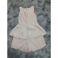 ราคา จั้มขาสั้นสีขาวมุก งานป้ายมือสอง (22344491210)