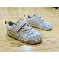 ราคา (มือสอง) รองเท้าผ้าใบ รองเท้าพละเด็ก รองเท้าสีขาวล้วน Nike air force one 15cm (24765286369)