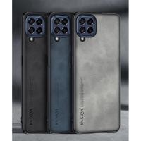 ราคา SAMSUNG สําหรับSamsung Galaxy A12 A22 4G A42 5GกรณีหนังหรูหราสําหรับSamsung M12 M22 M32 M42 ปกหลังซิลิโคนป้องกัน (27240030973)