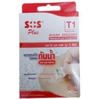 ราคา SOS Plus T1 พลาสเตอร์ใสปิดแผลกันน้ำ (757075232)