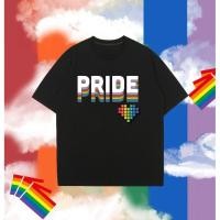 ราคา จัดส่งทันที【Fashion】เดือนแห่งความภาคภูมิใจ ธงสายรุ้ง LGBT Pride Month LGBT Rainbow Flag T-shirt เสื้อยืดแขนสั้นผู้ชายและ (43601826802)
