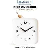 ราคา Minimal นาฬิกาติดผนัง & ตั้งโต๊ะ รุ่น Bird on Clock ขนาด Square 20 CM / Wall Clock & Desk Clock By AquaproThailand (44159137821)