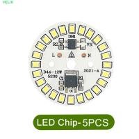 ราคา HELIX 5 ชิ้น LED ชิป PCB ในตัว Warm White 3W 5W 7W 9W 12W AC 220V IC Driver PCB บอร์ดลูกปัด (43231219503)