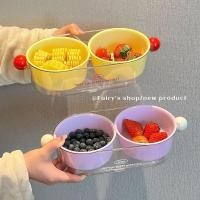 ราคา < Ready Stock Order > Dopamine Double-Layer Drain Basket ในครัวเรือนผักล้างผลไม้เครื่องมือที่มีประโยชน์ฉากกั้นสองในหนึ่งเดียว (55100539308)
