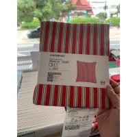 ราคา Ikea ปลอกหมอน VINTERFINT วินเตอร์ฟินท์ ปลอกหมอนอิง, ลายทาง แดง/ขาว, 50x50 ซม. (41773453086)