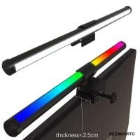 ราคา REEMOORTC Monitor Light Bar, Music Rhythm Touch Control Screen โคมไฟแขวน, โคมไฟตั้งโต๊ะ LED Light Dimming ฟังก์ชั่น RGB บรรยากาศ Gaming Monitor ไฟ Night Reading (55211204145)