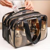ราคา กระเป๋าสะพายกระเป๋าถือกระเป๋าใส2ซิปกระเป๋าแต่งหน้าเครื่องสําอาง (42021201027)