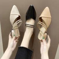 ราคา รองเท้าส้นสูงสายรัดข้อเท้าเป็นรองเท้าแตะหัวแหลมที่ทันสมัยสวยงามและมีเอกลักษณ์ (29103845170)