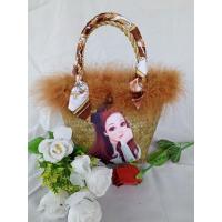 ราคา กนะเป๋าสานกระจูดทรงคิม ตกแต่งสวยงามพร้อมผ้าพันหูคละแบบ (14431850659)
