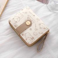 ราคา C Cute Printed Cat Coin Purse Women Girl Fashion Short Wallet PU Leather Wallet Lightweight ID Card (52959345510)