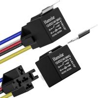 ราคา 2 แพ็ค 12V 40/30 Amp รีเลย์รถ DC 5 Pin SPDT และ Harness - Heavy Duty 12 AWG ลวดทองแดงรีเลย์ชุดสําหรับยานยนต์รถบรรทุกรถจักรยานยนต์เรือ (48508652563)