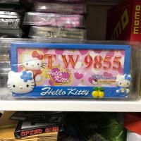 ราคา กรอบป้ายทะเบียน Hello Kitty สีฟ้าSale‼️โละสต๊อก (6371833184)