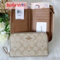 ราคา พร้อมส่ง COACH 88913 Medium Zip Around Wallet (22776594859)