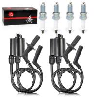 ราคา Ignition Coil Pack & Spark Plug + Cap For Honda VT1100 Shadow 1100 Shadow Spirit Aero ACE Sabre 110 (43877747762)